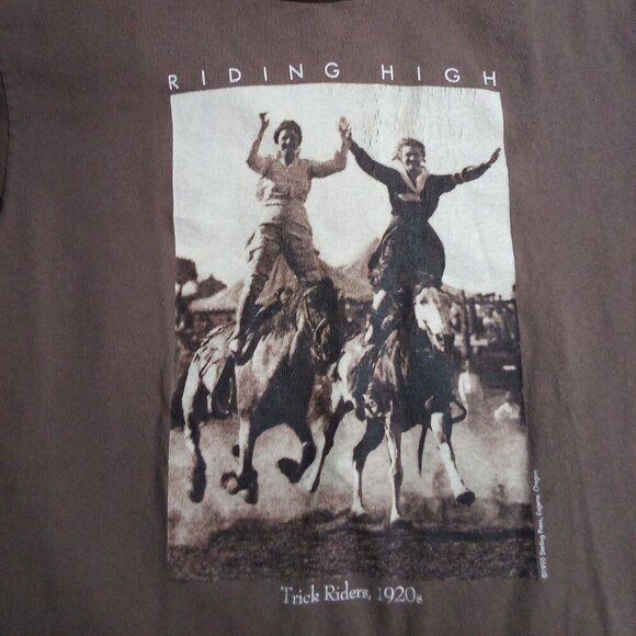 Vintage Pendleton Cowgirl Company Riding High T-Shirt - Picture 1 of 7